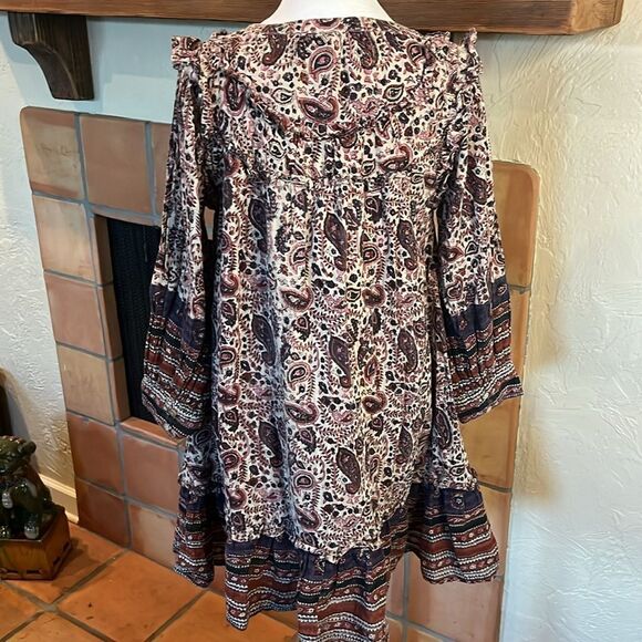 Cleobella Reign Floral Paisley Mini Bohemian Dress, size S - Picture 6 of 10